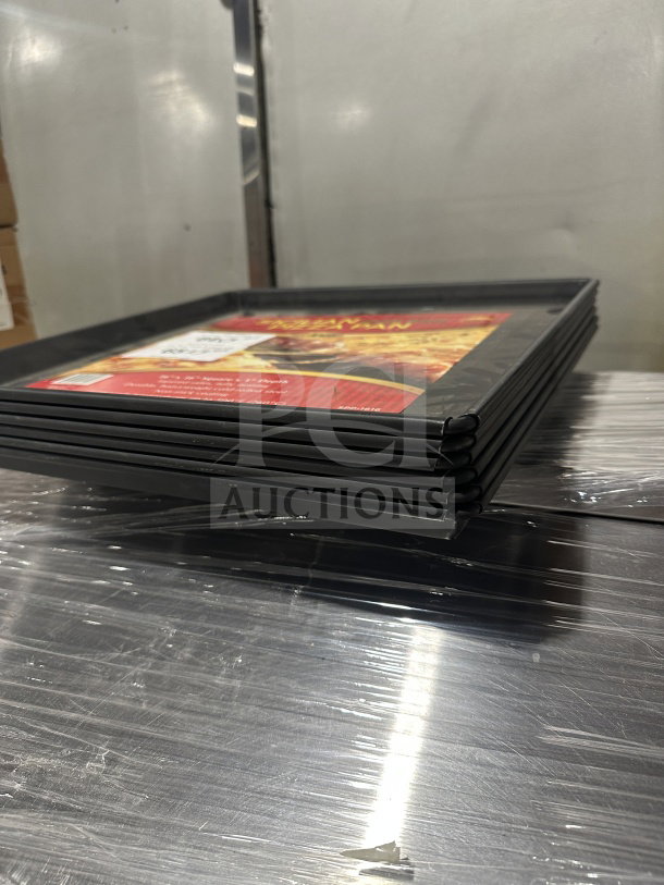 Winco Commercial Non-Stick Sicilian Pizza Pan, 16" x 16", Model SPP-1616, new condition, black with label.
