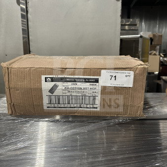 Brand new My Helper wet mop head replacement, model 405030, in original box. Box label shows dimensions and barcode.