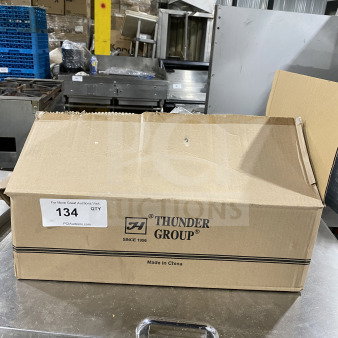 Thunder Group 11 oz Polycarbonate Margarita Glass, Model PLTHMR011C, new in original packaging, box marked "134 QTY."