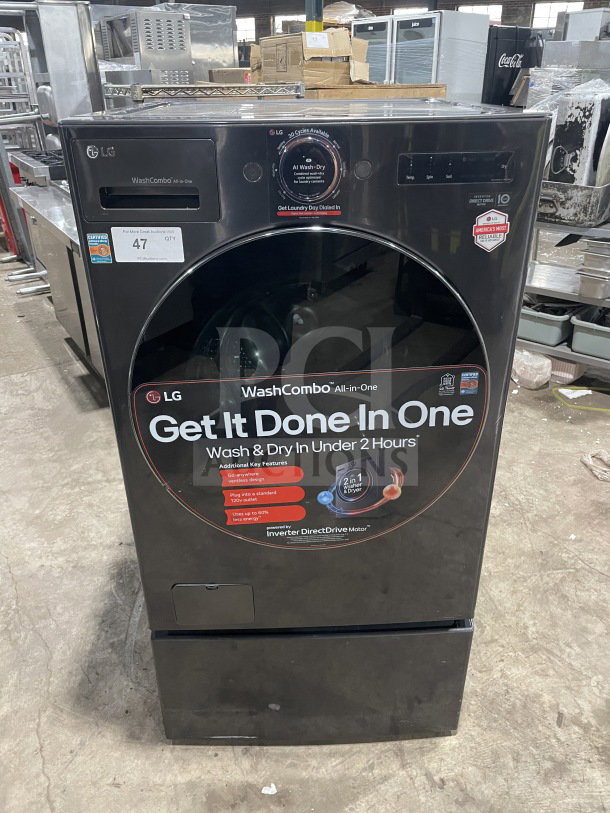 LG Commercial WashCombo Series ventless washer/dryer combo, 5.0 cu. ft. capacity, Inverter HeatPumpTechnology, Direct Drive Motor, near mint condition.