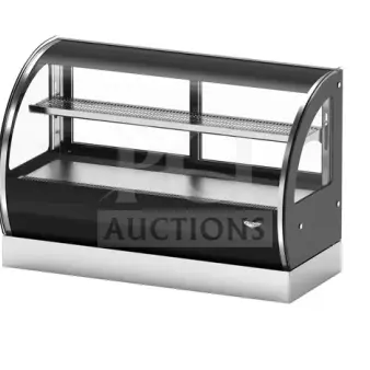 BRAND NEW IN THE BOX! Vollrath Countertop Food Warmer Holding Display Case Merchandiser Showcase! With Curved Front Glass! With Rear Access Doors! Model: HDE8136 115V 1 Phase