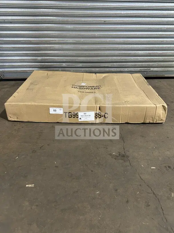 BRAND NEW Component Hardware 48"x30" heavy-duty equipment stand, Model TB99-UM48S-HC, in original packaging.