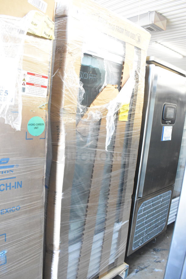 Brand new 2025 True TSCI-600R-G-PH commercial cooler, single door, 115V, partially unpackaged, scratch and dent condition.
