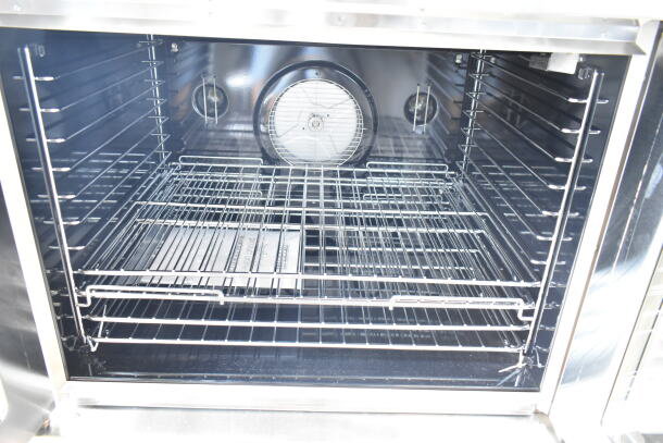 2025 Blodgett Zephaire-100-G convection oven, new scratch and dent, natural gas, view-through doors, 50,000 BTU.