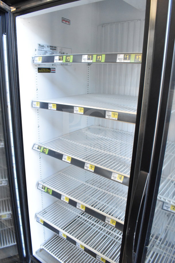 2016 True GDM-72F-HC commercial freezer, 3 glass doors, white interior, 115/208-230V, 1 phase, used condition.