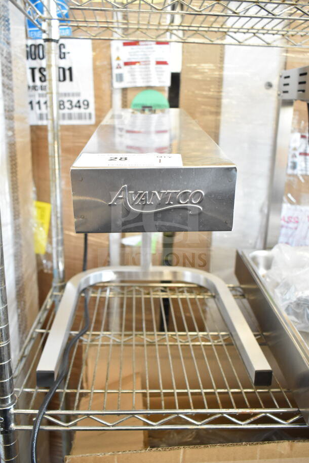 BRAND NEW Avantco 177FFDS2 French Fry Warmer, strip-style, freestanding, 120V, scratch and dent condition, metal finish.