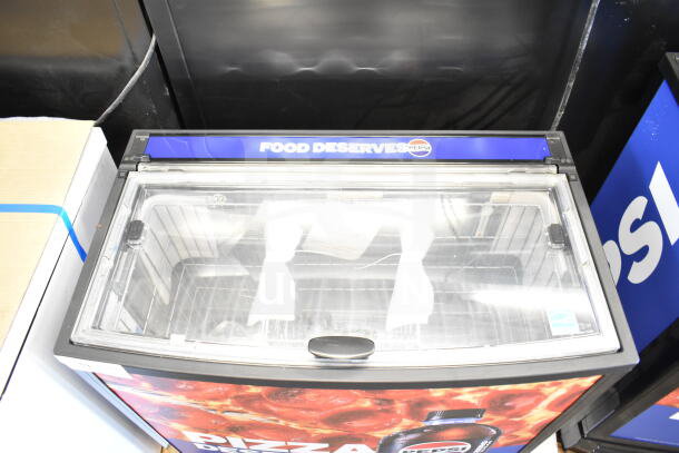 2022 IDW G-60e-NA34B Commercial Impulse Cooler Merchandiser with clear lid, Pepsi branding, 110-120V, 1 Phase.