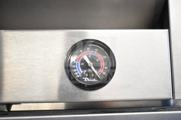 2016 True T-35 Reach-In Cooler, stainless steel with temperature gauge. Model T-35, 115 volts, 1 phase.