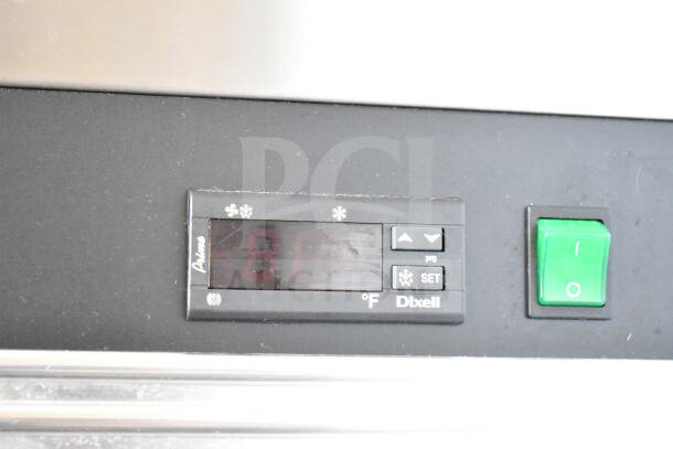 Central 69K-034 Commercial Reach-In Freezer control panel, featuring a Dixell digital display and power switch.