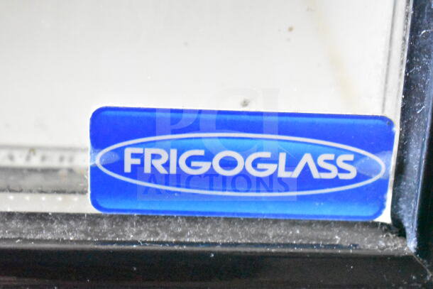Frigoglass UR30-CC Mini Cooler Merchandiser, 115 Volts, 1 Phase. "Frigoglass" label visible on the door.