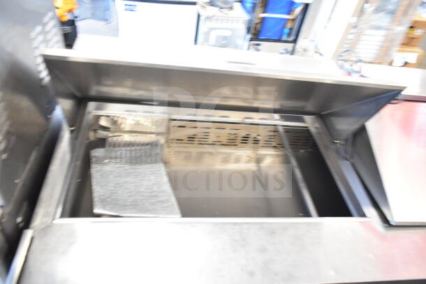 Turbo Air TST-72SD-30-N commercial sandwich salad prep table, stainless steel, bain marie mega top, 115V, 1 phase.
