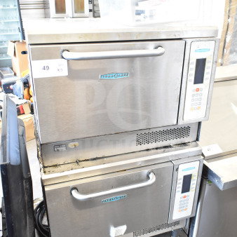 Two Turbochef NGC commercial rapid cook ovens, electric, 208/240V, 1 phase, stainless steel, used condition.