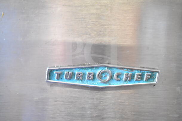 Turbochef NGC logo on stainless steel. Commercial countertop rapid cook oven. Electric, 208/240V, 1 phase.