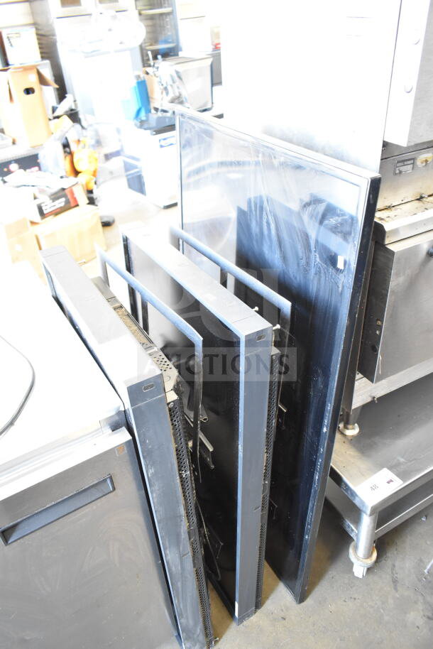 Three televisions stacked, including Samsung UN50EH5300F and NEC MultiSync P402. Buyer must collect; no shipping.
