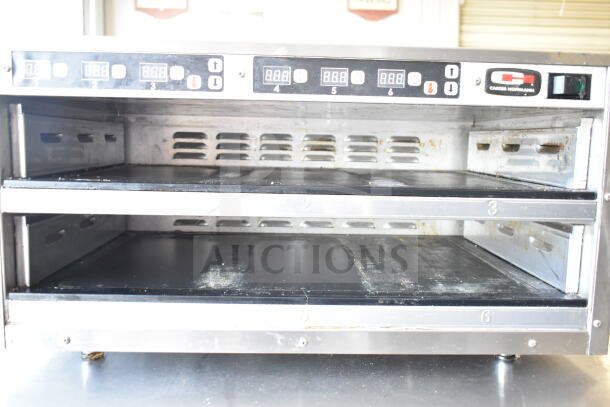 Carter Hoffmann MC212S2-2DD commercial 2-tier warming display, stainless steel, 120V, 1 Phase, visible control panel.