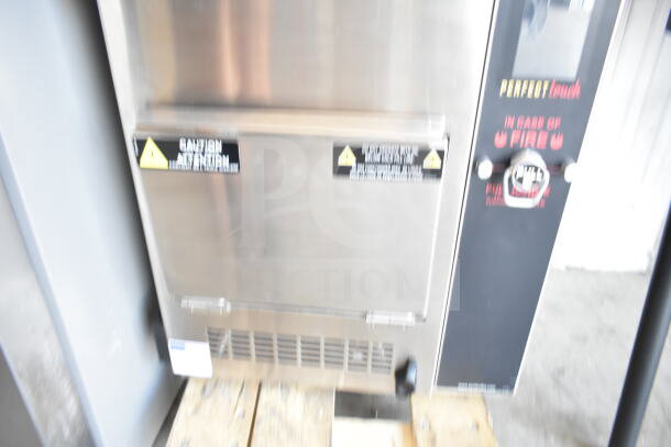 Brand new Perfect Fry PFC730 semi-automatic ventless countertop deep fryer, 2024 model, 230/400 volts, 3 phase.