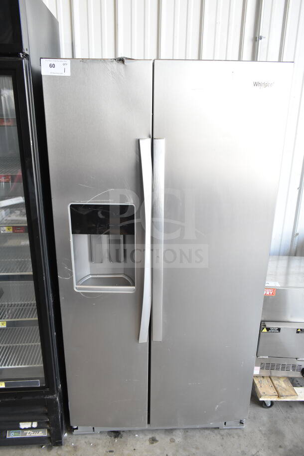 Brand new Whirlpool WRSC6536RZ00 reach-in cooler and freezer, scratch and dent, 115V, 1 phase, stainless finish.