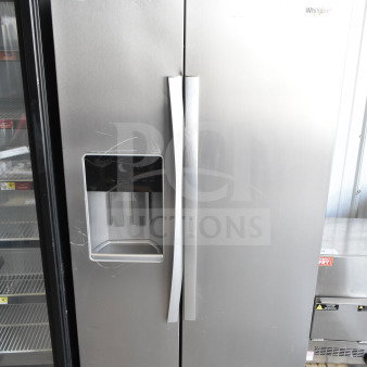 Brand new Whirlpool WRSC6536RZ00 reach-in cooler and freezer, scratch and dent, 115V, 1 phase, stainless finish.