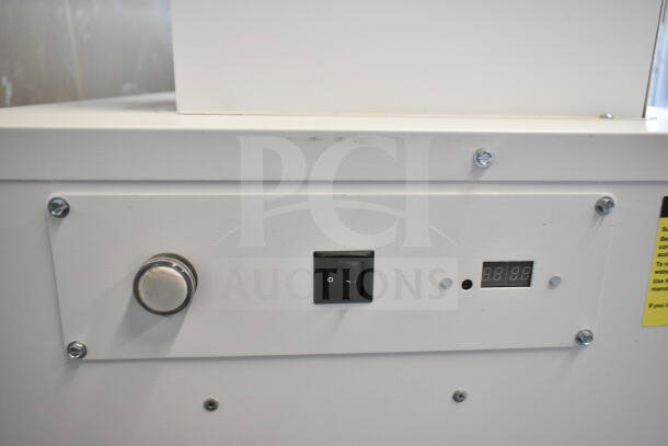 Johnson Controls Isoclean CM Commercial Air Filter, 120V. Features control panel with buttons and digital display.