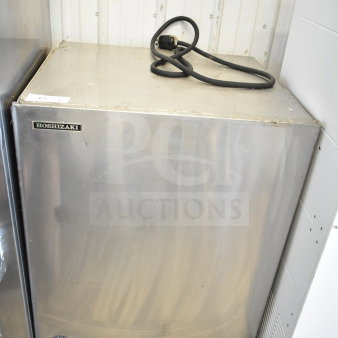 Hoshizaki KM-900MRH commercial ice machine head, stainless steel, 208-230V, 1 phase, visible logo and cord, good condition.