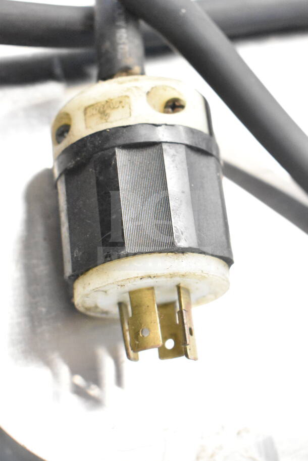Hoshizaki KM-900MRH ice machine head plug, 208-230V, 1 Phase, good condition, connectors visible.