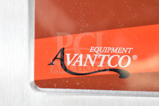 Avantco logo on the 177IC3500 Countertop Induction Range. Brand new with minor scratch and dent imperfections.