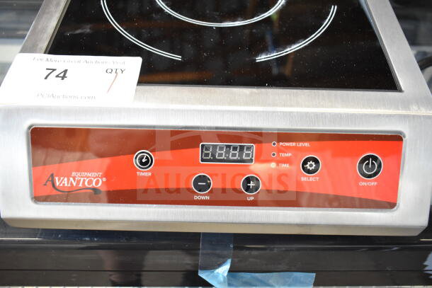 Brand new 2025 Avantco 177IC3500 countertop induction range, scratch and dent. Digital display, 208-240V, 1 phase.