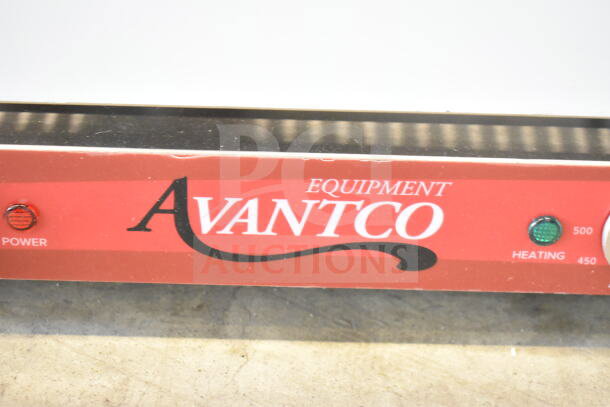 Brand new Avantco 177CO16 half-size convection oven, 1.5 cu. ft., 120V, scratch and dent condition, red panel.