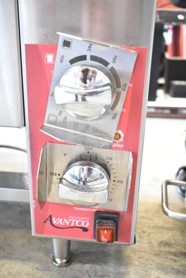Avantco 177CPBTB66A commercial bun toaster, dual dials for time and temperature, 120 volts, pristine condition.