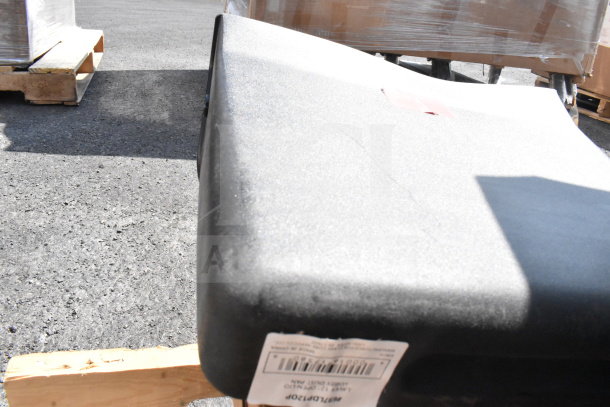 Nine brand new scratch and dent items on pallet; includes a replacement kettle for popcorn machine and ice cream tub covers.