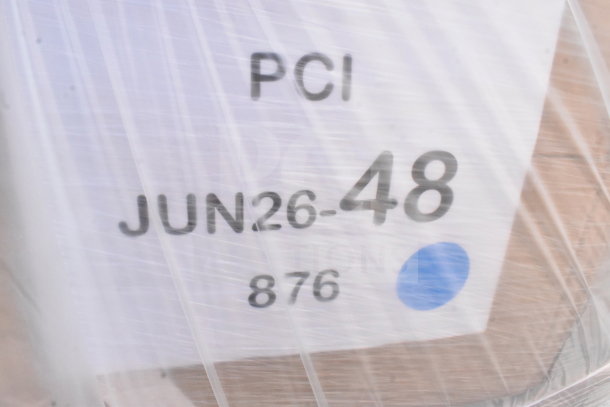 "Bundle of 26 new scratch and dent items including a cup dispenser, lid organizer, and trash can. Marked PCI JUN26-48."