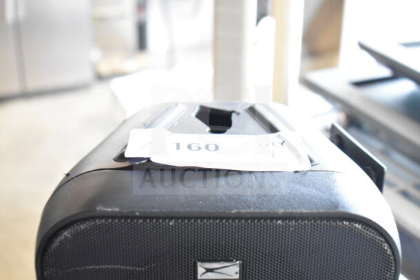 Altec Lansing speaker with black finish and metal grille, slight wear visible. Label marked "160."