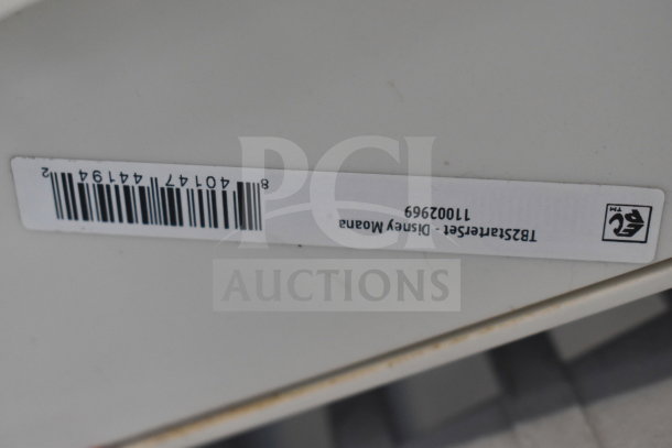 Barcode label with product information: 18251arteset - Disney Moana. Code: 11002969, Barcode: 840147441942.