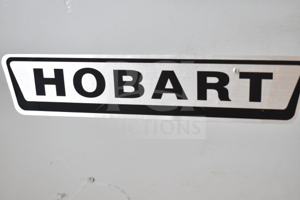 Hobart D300 Commercial 30 Quart Mixer, includes mixing bowl and paddle, 115V, 1 Phase. Visible Hobart branding plate.