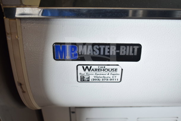 Master-Bilt QMVM-48L commercial grab-n-go merchandiser, 115/208-230V, 1-phase, features product and manufacturer labels.