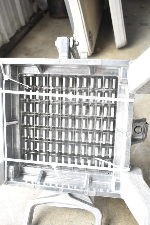 Nemco Countertop Lettuce Head Cutter in stainless steel, featuring sharp blades and sturdy construction, shown in good condition.