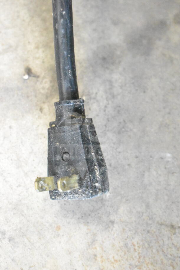 Power cord for 2017 True T-49 commercial cooler, 115 volts, shown with visible wear.