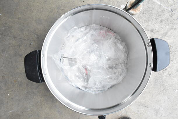 Brand new Avantco 177CU65ETL 65 cup coffee urn, double wall stainless steel, 110-120V, scratch and dent condition.