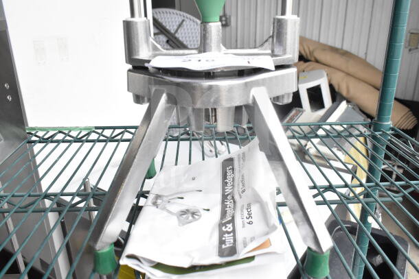 BRAND NEW Garde 181WEDGE8 cutter on metal rack, 8-section, visible paper with product details. Scratch and dent condition.