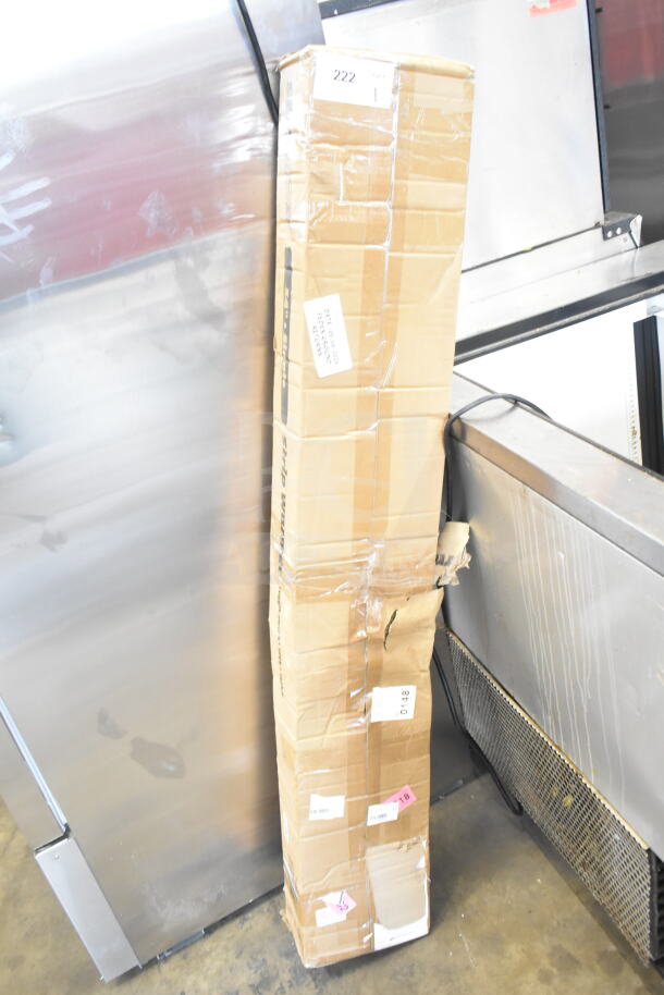 BRAND NEW ServIt 423SW54THA 54" Strip Warmer, single toggle, 120V, in damaged packaging; visible labels and dents.