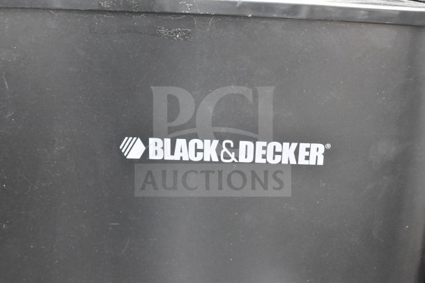 3 various mini coolers including Galanz, Black & Decker, Vissani, 115 volts, 1 phase. Black & Decker logo visible.