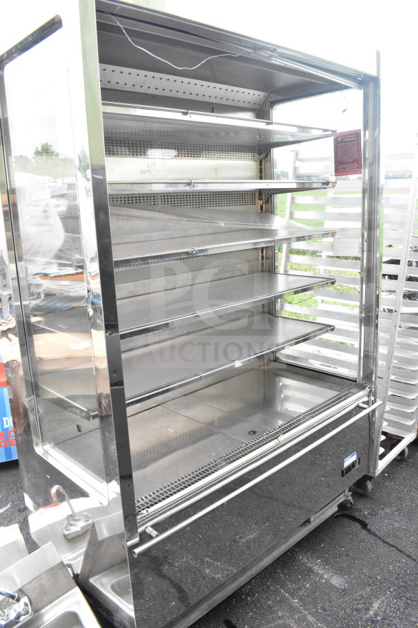KARLOS 200 UL commercial grab-n-go merchandiser, stainless steel, on casters, 230V, 1 phase, excellent condition.