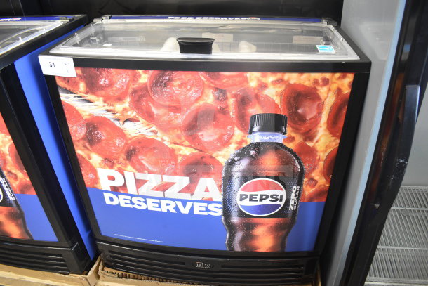 BRAND NEW 2022 IDW G-60e-NA34B Commercial Impulse Cooler Merchandiser, 110-120V, 1 Phase, Pepsi branding, excellent condition.