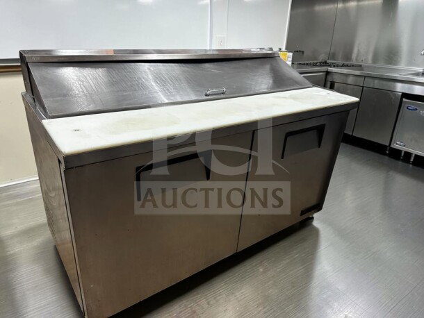 True TSSU-60-16 refrigerated prep table, 60", 16 pan capacity, high-quality condition, 115V, NSF & UL listed, fully tested.