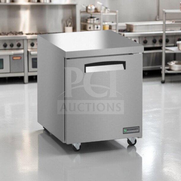 Pristine Economy EUR27A 27" undercounter refrigerator, stainless steel, R290, 115V, fully tested, Hoshizaki model.