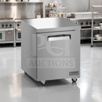 Pristine Economy EUR27A 27" undercounter refrigerator, stainless steel, R290, 115V, fully tested, Hoshizaki model.
