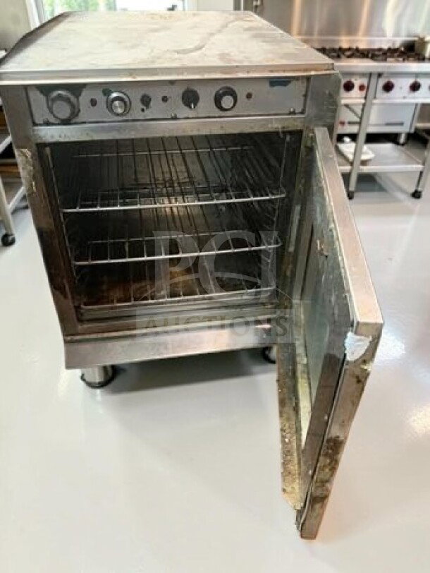 Alto-Shaam CH-75/DM stackable cook & hold oven, open door view, shows interior racks, electric, fully operational, well-maintained.