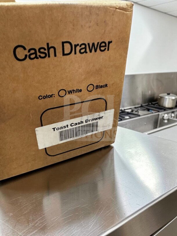 Brand new Toast Cash Drawer, black, 16" POS register drawer, unopened box, model TOA-S-CASH-1239.