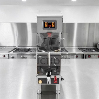 Wilbur Curtis G4GEMS63A1000 Gemini stainless steel coffee brewer, 1.5-gallon, exceptional condition, NSF & UL listed.