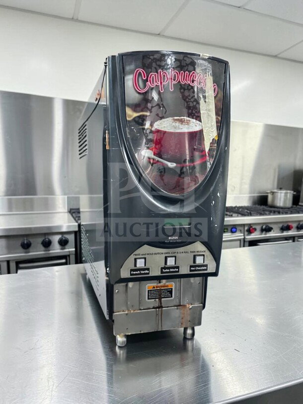 Bunn iMIX-3S+ 3-Hopper Hot Beverage Dispenser, Model 38600.0300, NSF & ETL listed, fully operational, 120V.